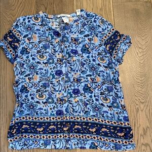 Scotch & Soda Floral Button-Front Blouse – Size 4